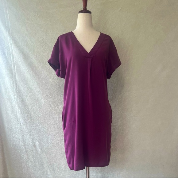 GAL Maroon Womenβs Size Small Loose Dress - Picture 2 of 7